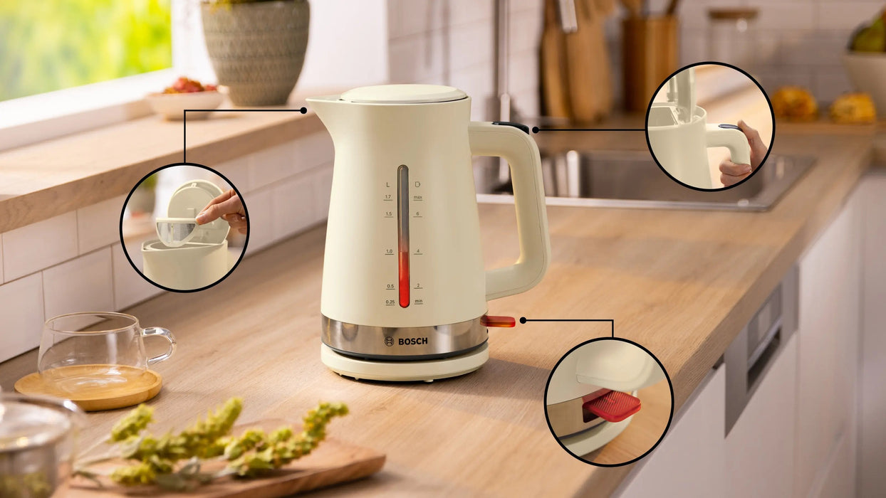 Tetera Eléctrica  Bosch Mymoment 1,7 L 2400 W Crema De Color
