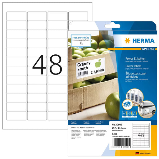 EAN 4008705109024 - HERMA 10902 etiqueta de impresora Blanco Etiqueta para impresora autoadhesiva imagen 1