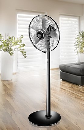 86825 Standventilator Silverline 40cm Sw Si 50w 3 Stufen Oszillierend