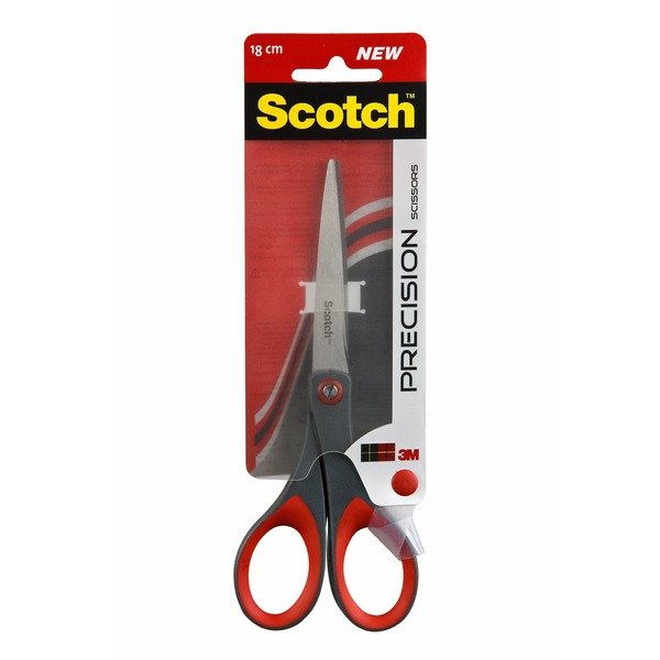 EAN 4046719271337 - Scotch SCPR18 tijera de escritorio y manualidades Tijeras de oficina Corte recto Gris, Rojo imagen 1