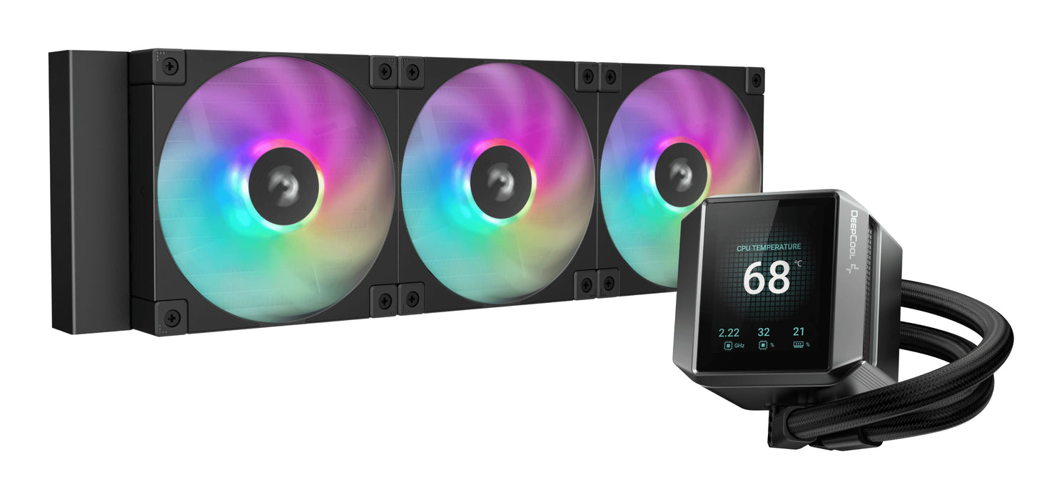 EAN 6933412728887 - DeepCool MYSTIQUE 360 ARGB Procesador Sistema de refrigeración líquida todo en uno 12 cm Negro 1 pieza(s) imagen 1