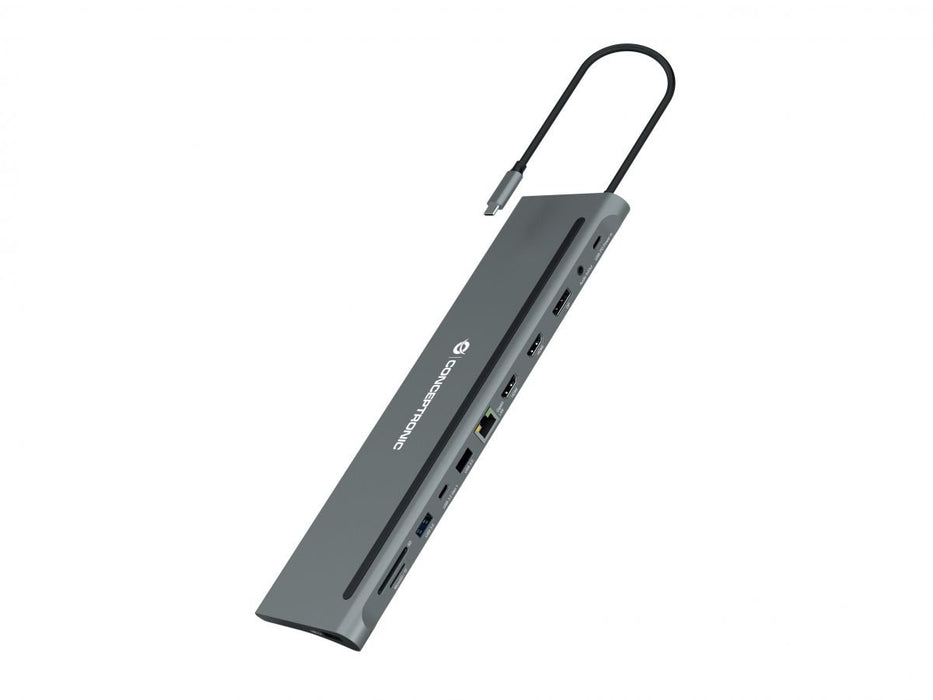 EAN 4015867229545 - Conceptronic DONN17G base para portátil y replicador de puertos Alámbrico USB 3.2 Gen 1 (3.1 Gen 1) Type- imagen 3