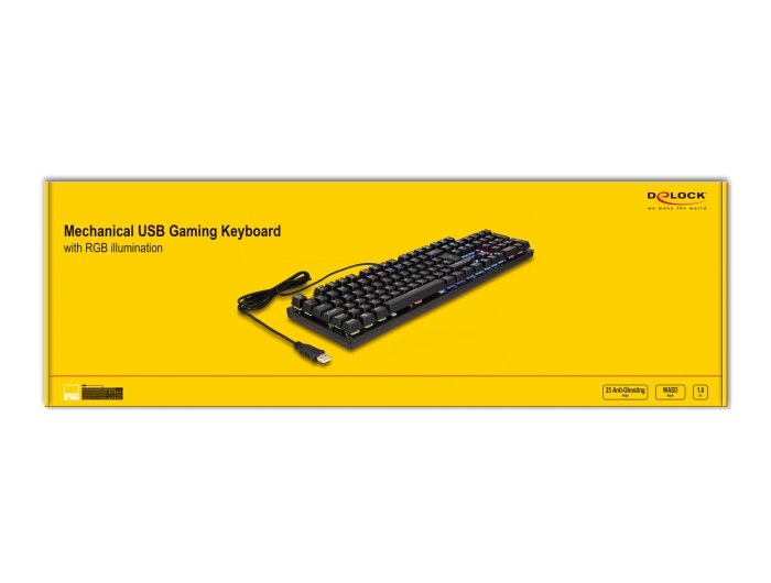 EAN 4043619121151 - DeLOCK 12115 teclado Juego QWERTZ Alemán imagen 4