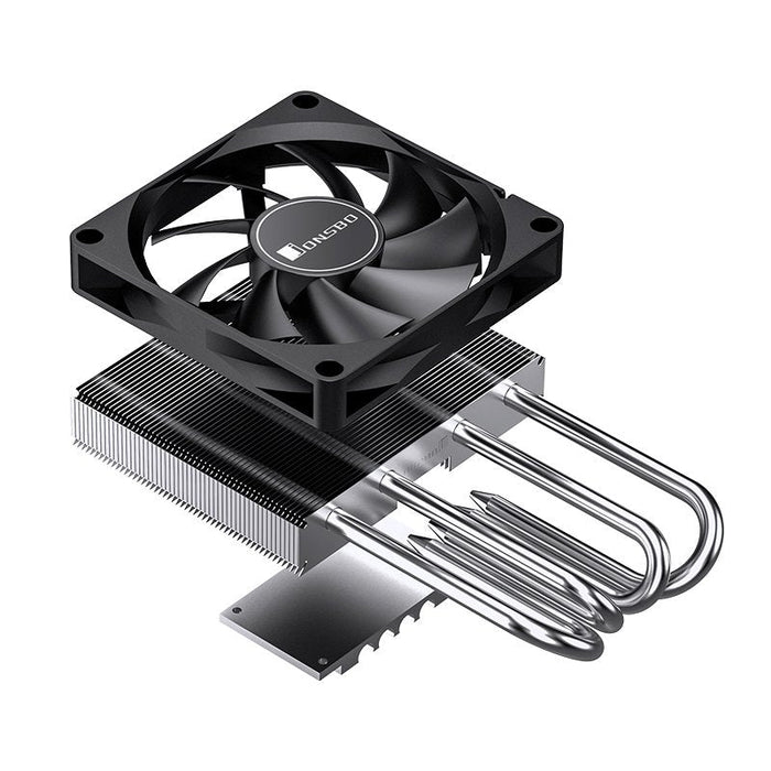 K Jonsbo Hp-400s Cpu Disipador, Top Blower, Low Profile, 40mm Altura - 90mm, Negro