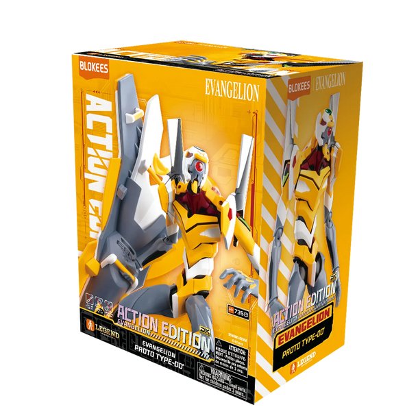Blokees Evangelion Action Edition Eva 00 - Kit De Montaje De Plástico Abs