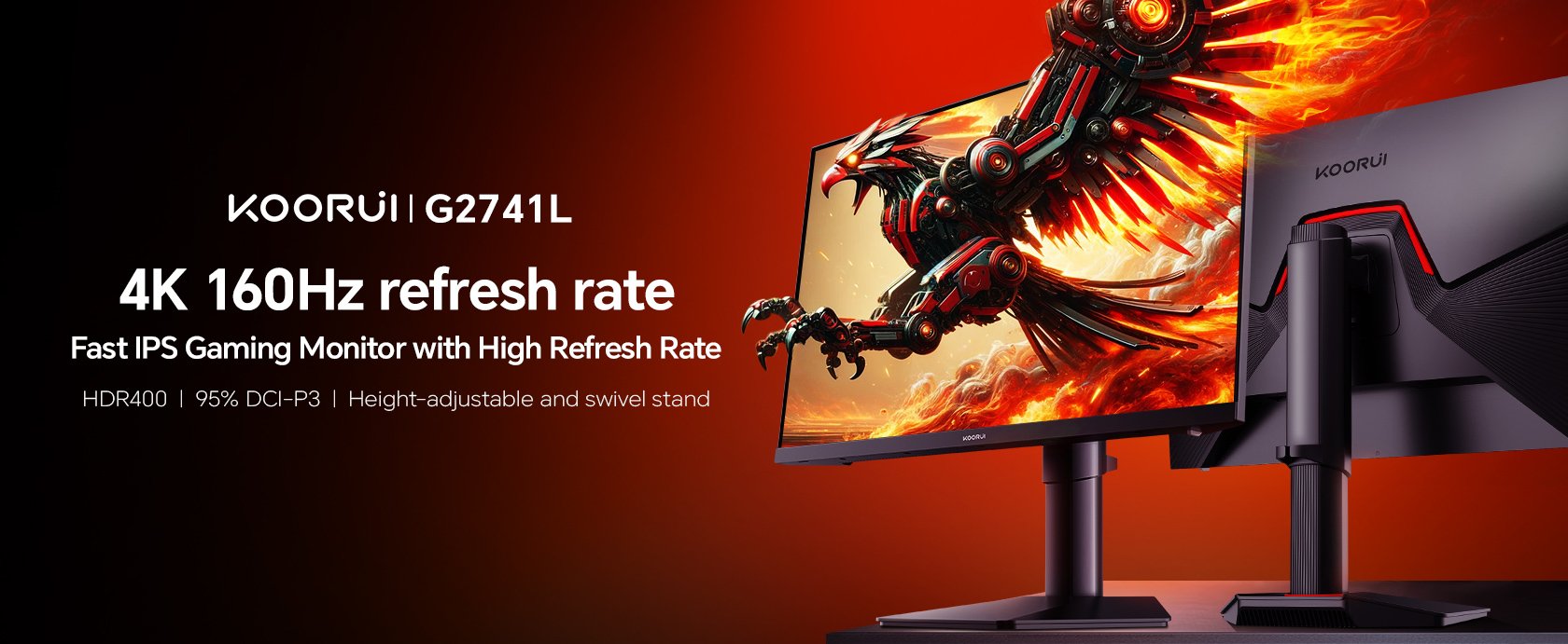 Koorui G2741l 4k Uhd Gaming Monitor 68,6 Cm (27 Zoll)