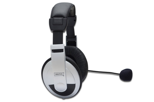 EAN 4016032320876 - Digitus DA-12201 auricular y casco Alámbrico Diadema Llamadas/Música Negro, Blanco imagen 2