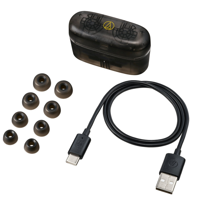 Audio-Technica Ath-Cks30tw+, Auriculares Grises, Bluetooth, Usb-C, Ipx55 Ath-Cks30tw+Tbk