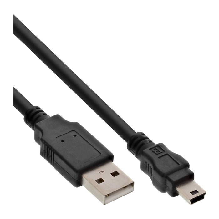 Inline Usb 2.0 Mini Cable Usb A Macho A Mini B Macho 5 Pines Negro 0,5 M
