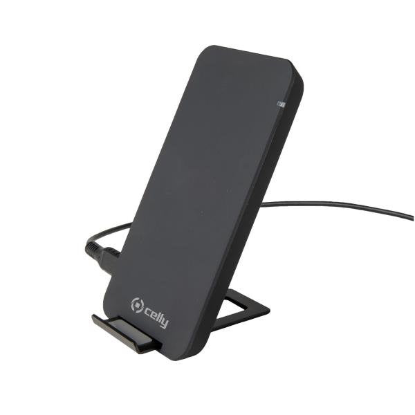 EAN 8021735737940 - Celly WLFASTSTANDBK cargador de dispositivo móvil Smartphone Negro CC Cargador inalámbrico Interior imagen 1