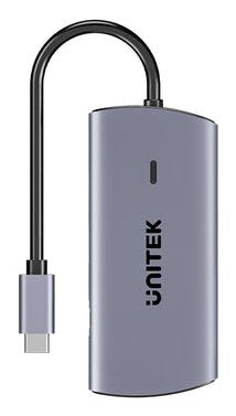 Unitek D1113cgy01 Hub De Interfaz 2 X Usb 3.2 Gen 2 (3.1 Gen 2) Type-C 1000 Mbit/S Gris