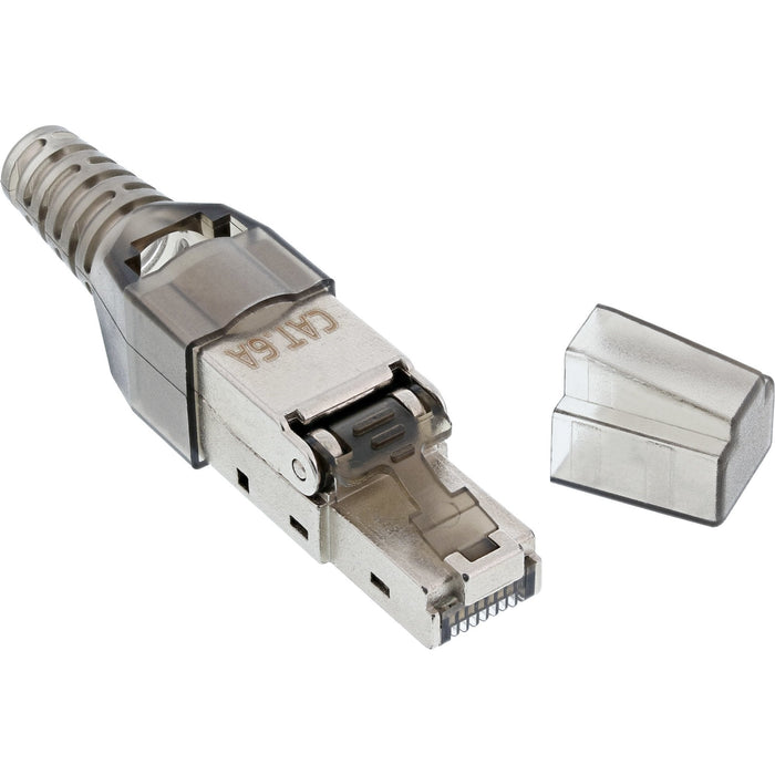 Enchufe Inline Rj45 Cat.6a 500mhz, Instalable En Campo, Blindado