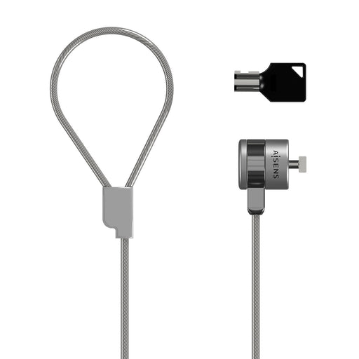 EAN 8436574707670 - AISENS ASLK-D40K02-SL cable antirrobo Plata 1,5 m imagen 2