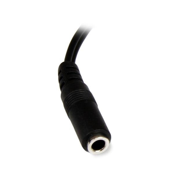 Startech Cable Adaptador Audio Estereo Jack 3,5mm A 2x Rca H/M 0.15m Negro Mufmrca