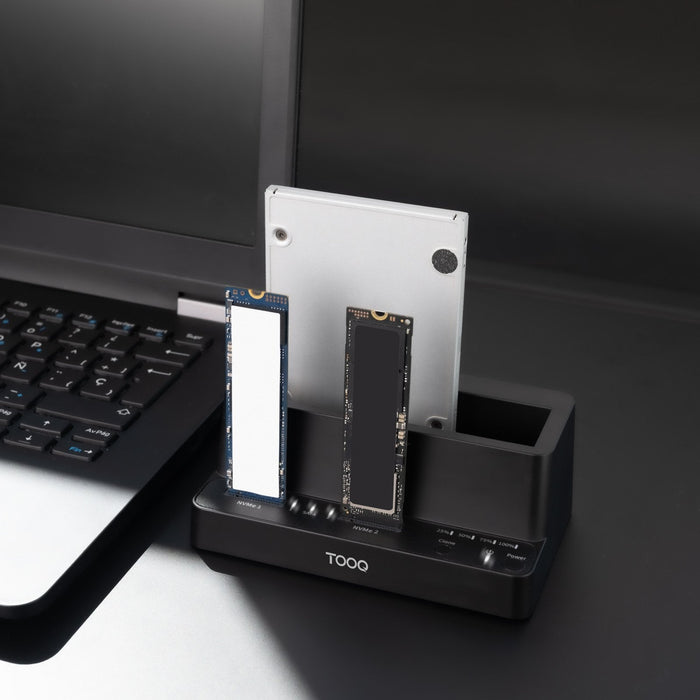 Docking Station Para Ssd M2 Sata Nvme Tooq Tqds-502b