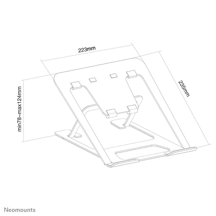 EAN 8717371448318 - Neomounts NSLS085SILVER soporte para ordenador portátil Plata 43,2 cm (17") imagen 20