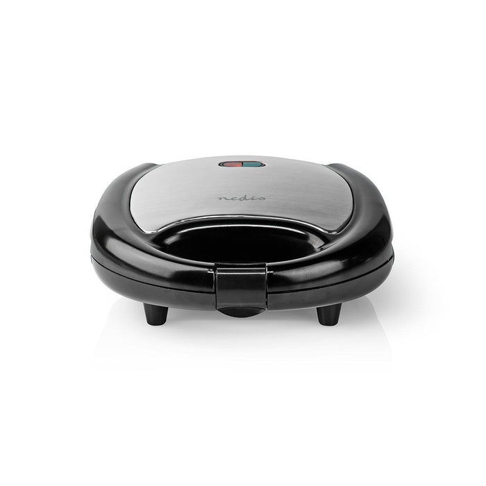 EAN 5412810319138 - Nedis KAWP200BK gofrera 2 barquillo(s) 750 W Negro, Plata imagen 2