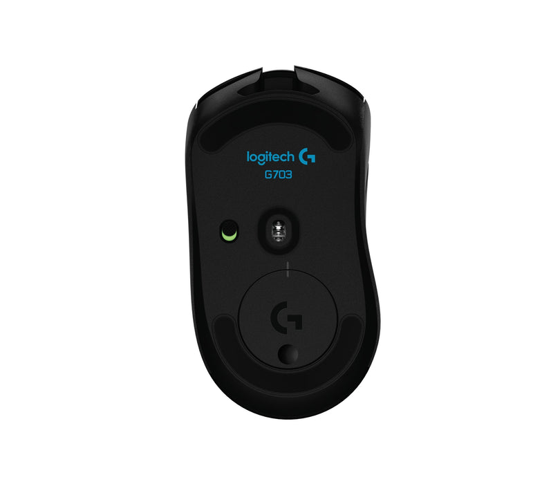 Logitech G703 Lightspeed Raton Inalambrico Usb 16000dpi - 5 Botones - Peso Ajustable - Iluminacion Led - Uso Diestro - Color Negro