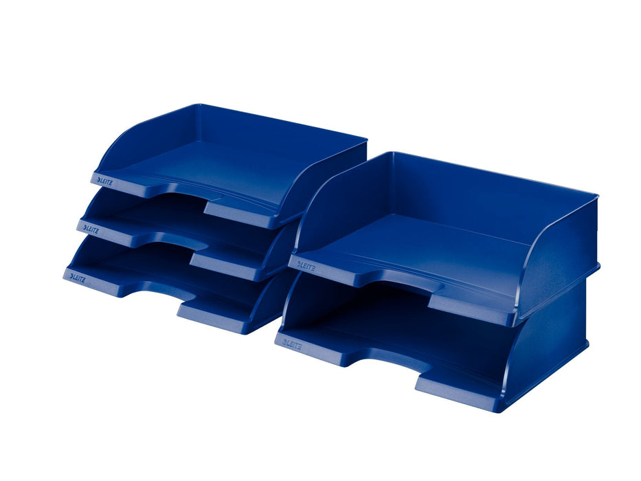 Leitz Briefablage Jumbo Transversal Plus Din A4 Transversal Azul