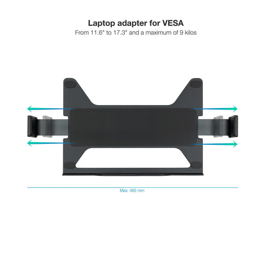 EAN 8433281012240 - TooQ TQLH1117-B soporte para ordenador portátil Soporte articulado con bandeja para ordenador portátil Ne imagen 2