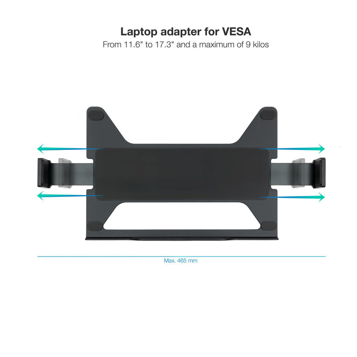 EAN 8433281012240 - TooQ TQLH1117-B soporte para ordenador portátil Soporte articulado con bandeja para ordenador portátil Ne imagen 2