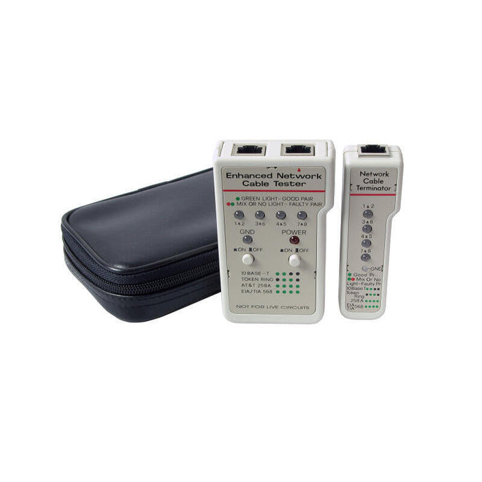 Efb Elektronik 39938.1 Comprobador De Cables De Red Comprobador De Cables De Par Trenzado Gris