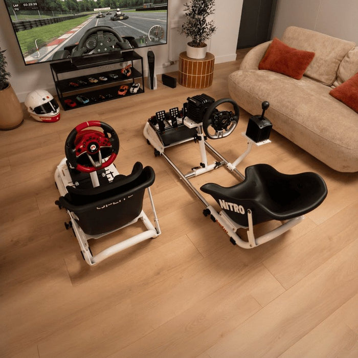 Oplite Nitrokart - Schalthebel- & Handbremshalter V2 White Retail