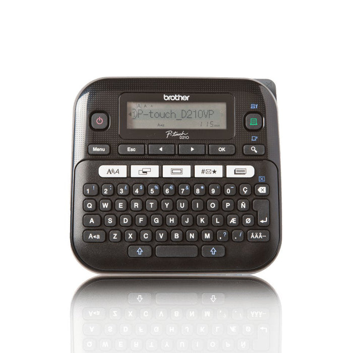 Brother Etiqueteuse Escritoriotique Pt-D210vp Teclado Azerty