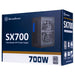 EAN 4710007227497 - Silverstone SX700-PT unidad de fuente de alimentación 700 W 20+4 pin ATX SFX Negro imagen 9