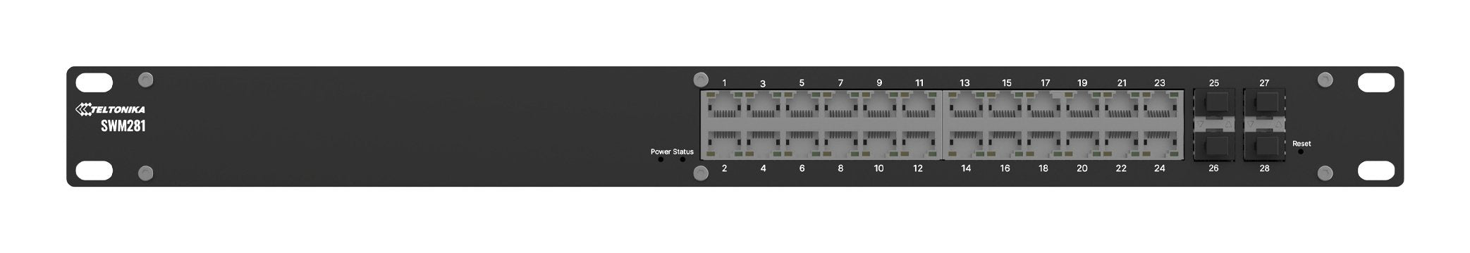 EAN 4779051846252 - Teltonika SWM281 Gestionado L2+ Gigabit Ethernet (10/100/1000) Negro imagen 1