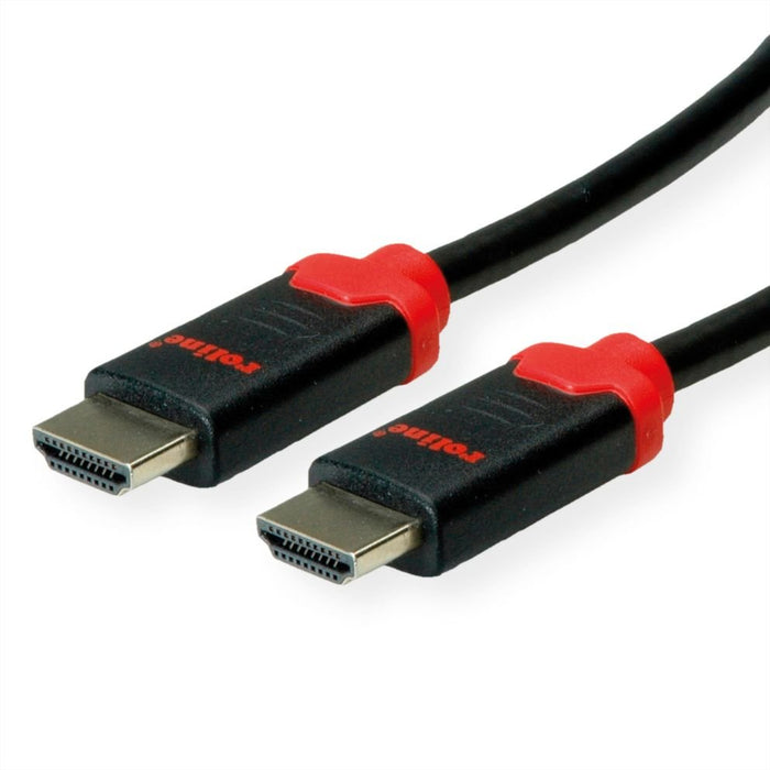 Roline 10k Hdmi Ultra High Speed Cable, St St, Schwarz, 2 M