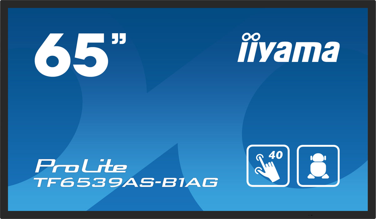 EAN 4948570123902 - iiyama TF6539AS-B1AG pantalla de señalización Pantalla plana para señalización digital 163,8 cm (64.5") L imagen 2