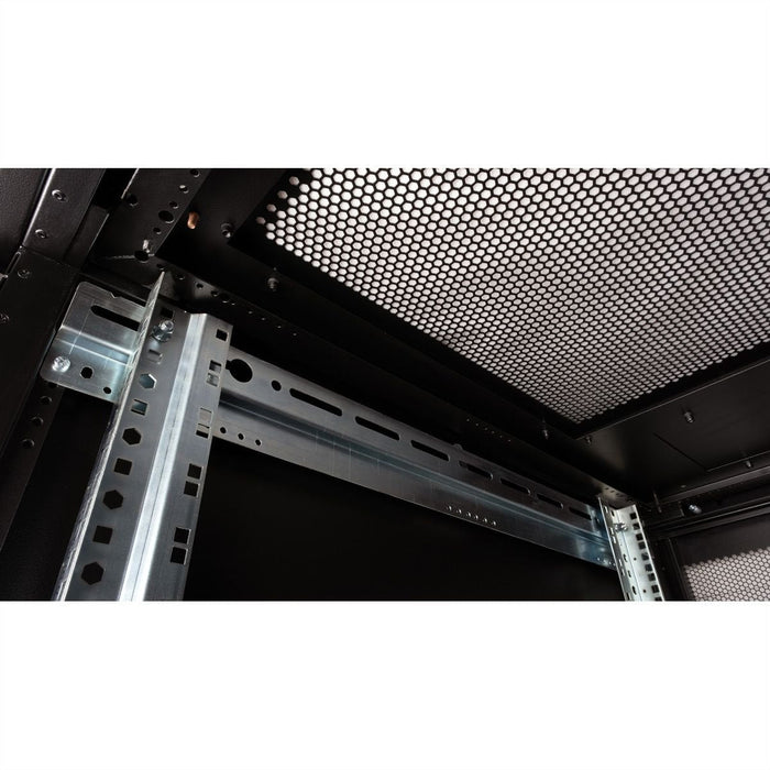 Roline 19-Zoll Serverschrank Pro 42 He, 600x1000 Bxt Schwarz Plexiglas