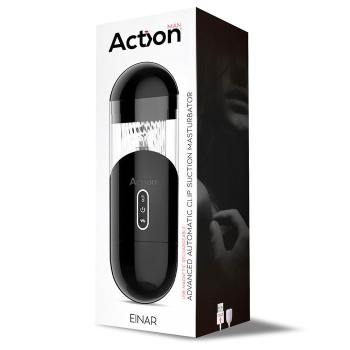 Einar Masturbador Avanzado Automático Con Succión Y Vibración Usb Magnético