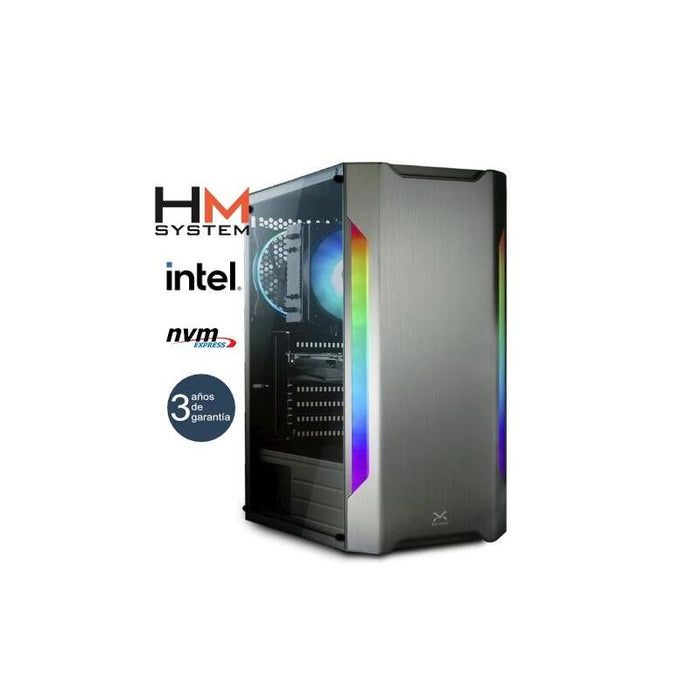 El Hm System Intel Omega Gaming Es Ideal Para Entusiastas En El Mundo Gaming. Dentro De La Gama Media, Se Compone De Una Placa Msi De Gama Media, Con Grafica Rtx 5060 8gb Capaz De Manejar Todo Tipo De Juegos Con Fluidez. La Fuente Redragon 
