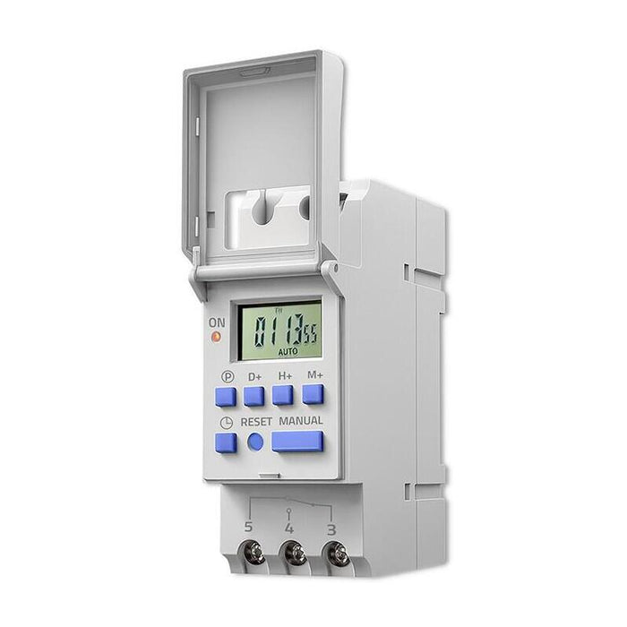 Elektroniczny Programator Czasowy Timer Para Riel Din Con Integrada Batería Harmonogram 7 Dni 16 Programów