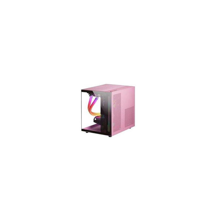 Embalaje Dañado/Desprecintado (Km0) Caja Microatx Cube Gaming Mars Gaming Mc-View Black/Pink Frontal Y Lateral De Cristal