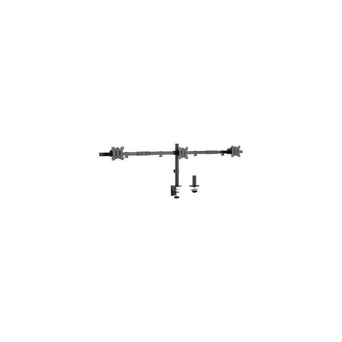 Embalaje Dañado/Desprecintado (Km0) Soporte De Mesa Equip 650158 Para 3 Pantallas De 17"-32" Max. 7kg Por Pantalla Max.Vesa 100x10