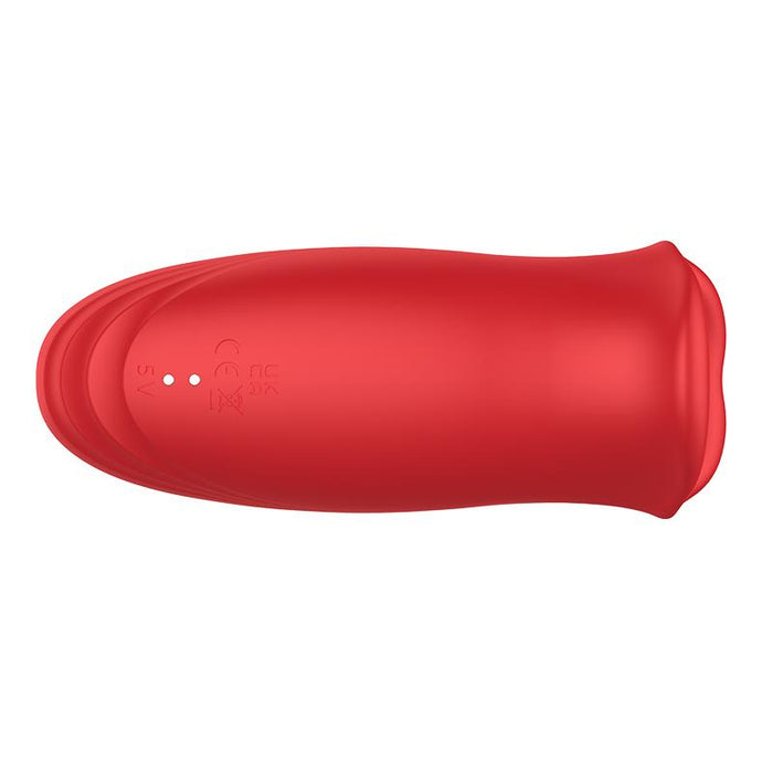 Ember Masajeador Forma Boca Con Lameteo Y Vibración Usb Silicona