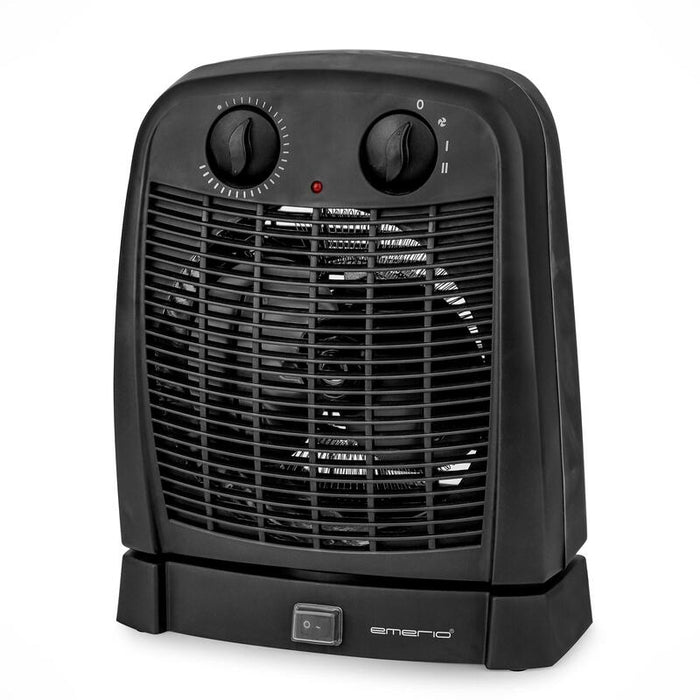 Emerio Heizventilador 2000 Watt Oszillation, Thermomat,Negro