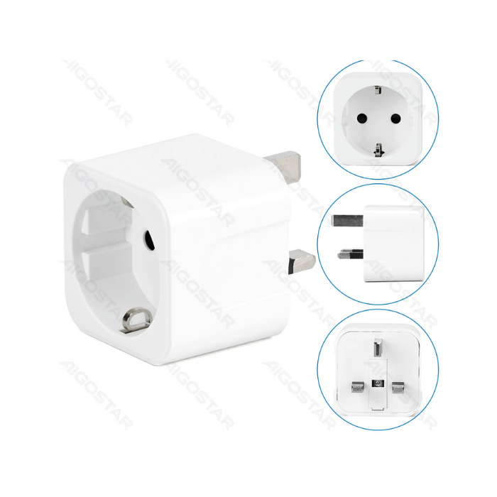 Enchufe De Pared Universal Alemania A Gran Bretaña Blanco Aigostar