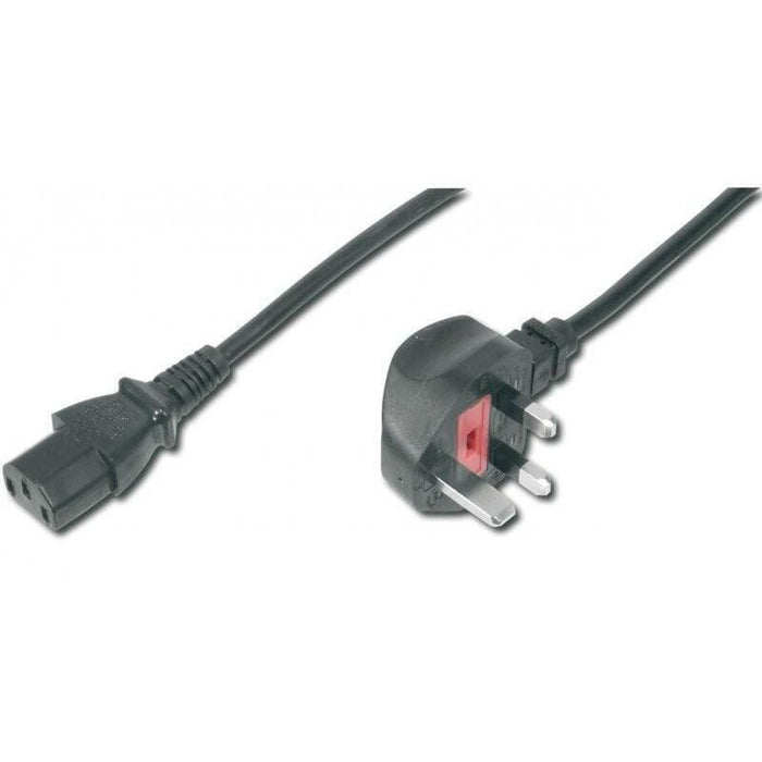 Engelsk Netledning 2,5m Til  C13, B+C, 10a 250v, H05vv-F