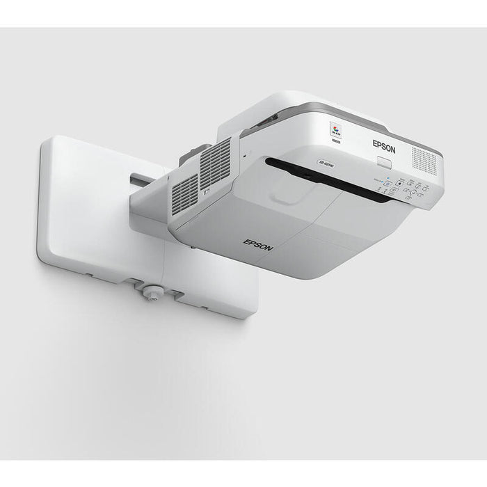 Epson Eb-685wi Proyector 3lcd 3500 Lúmenes (Blanco) 3500 Lúmenes (Color) Wxga (1280 X 800) 16:10 720p Lan Gris Blanco