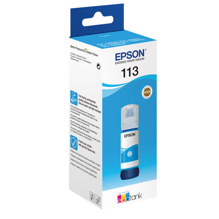 Epson Tinta Ecotank 113 Series Cyan