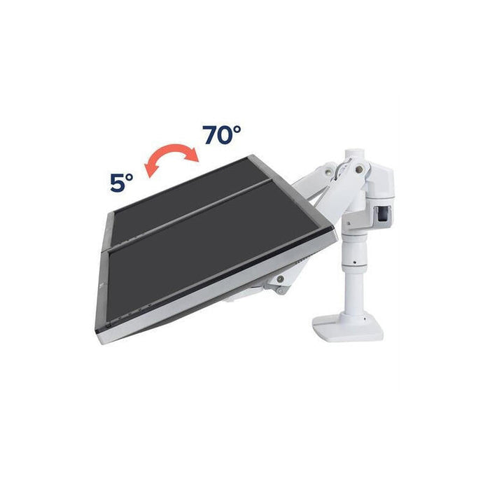 Ergotron Lx Kit De Montaje (Montaje Con Pinza De Sujeción Para Escritorio Barra 2 Brazos Articulados 2 Abrazaderas De Extensión) Para 2 Pantallas Lcd Aluminio Acero Blanco Tamaño De Pantalla: Hasta 24 Pulgadas Escritorio