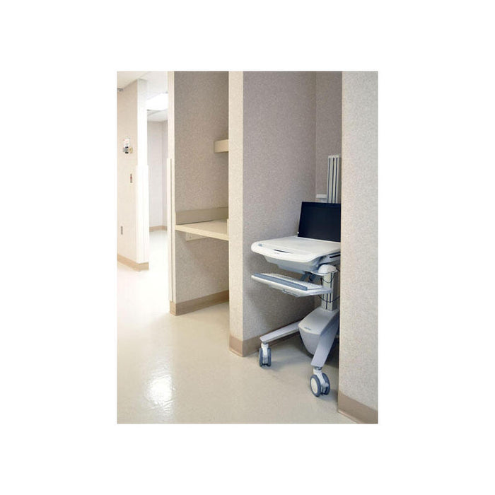 Ergotron Styleview Emr Laptop Cart, Sv40 Aluminio, Gris, Blanco Portátil Carro Multimedia