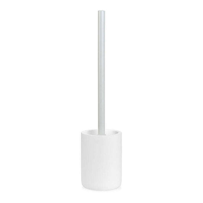 Escobillero Wc Resina Blanco Mate Ø9,5 X 40,5 Cm