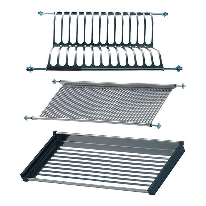 Escurreplatos Y Vasos Para Armario, Ecr01, Acero Inoxidable, 900 X 280 X 65 Mm