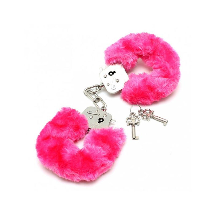 Esposas Metálicas Con Pelo Rosa