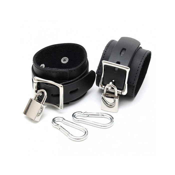 Esposas Pies Cuero Ajustables Con Candado